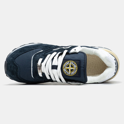 New Balance 574 x Stone Island Blue White