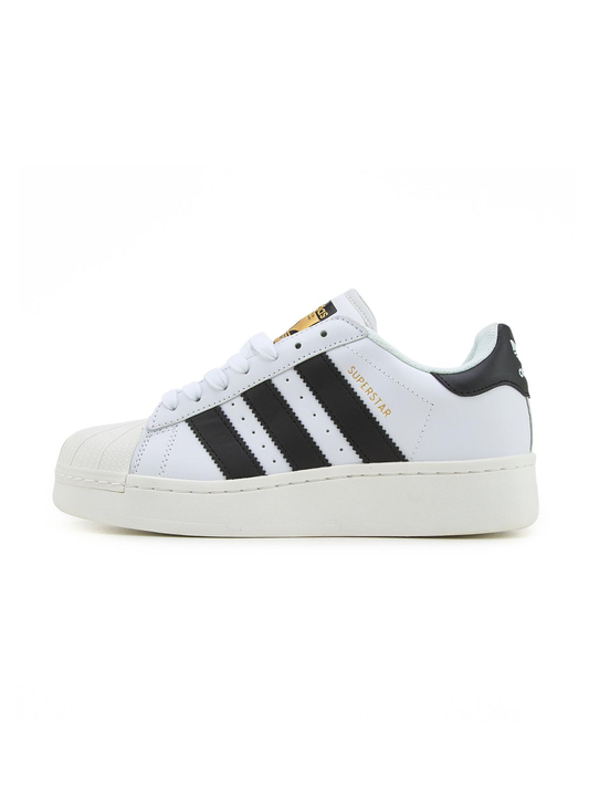 Adidas Superstar White Black Platform
