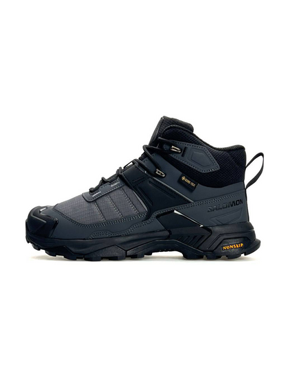 Salomon X Ultra 4 Mid Fur Grey Black