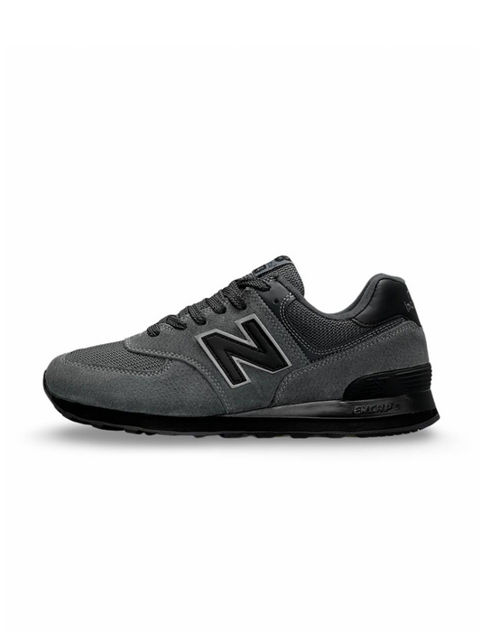 New Balance 574 Dark Gray Black Reflective