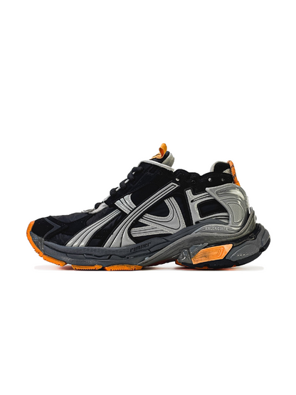 Balenciaga Runner Black Gray Neon Orange