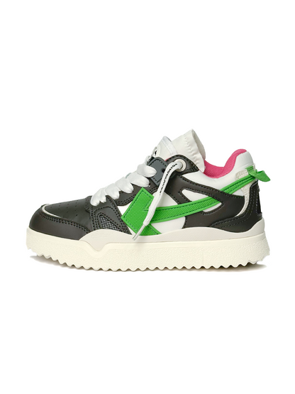 Off-White Sponge Mid Top Balck Green Pink