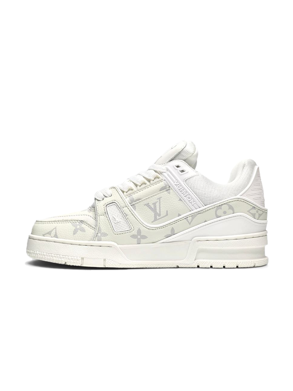 Louis Vuitton Trainer White Grey