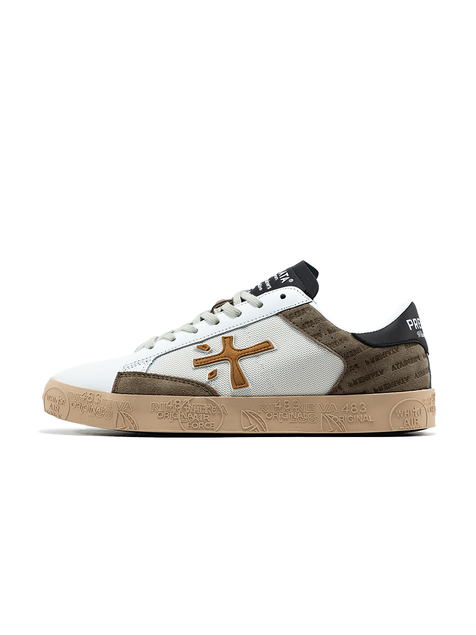 Premiata Steven White Brown