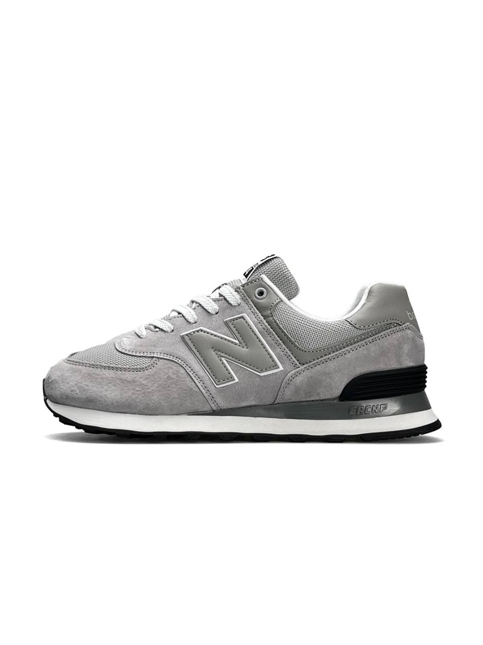 New Balance 574 Light Grey Black