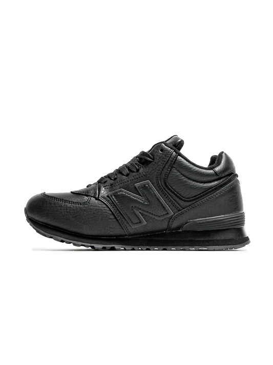 New Balance 574 High Black Leather