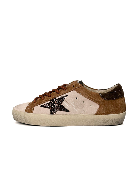 Golden Goose Superstar Light Beige Brown Suede