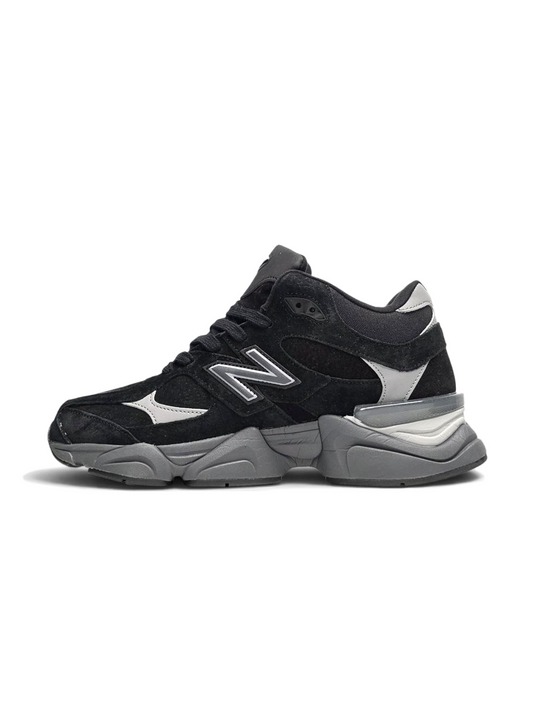 New Balance 9060 Black Grey Beige Fur
