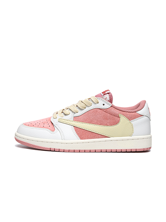 Nike Air Jordan 1 Low x Travis Scott Pink White Beige