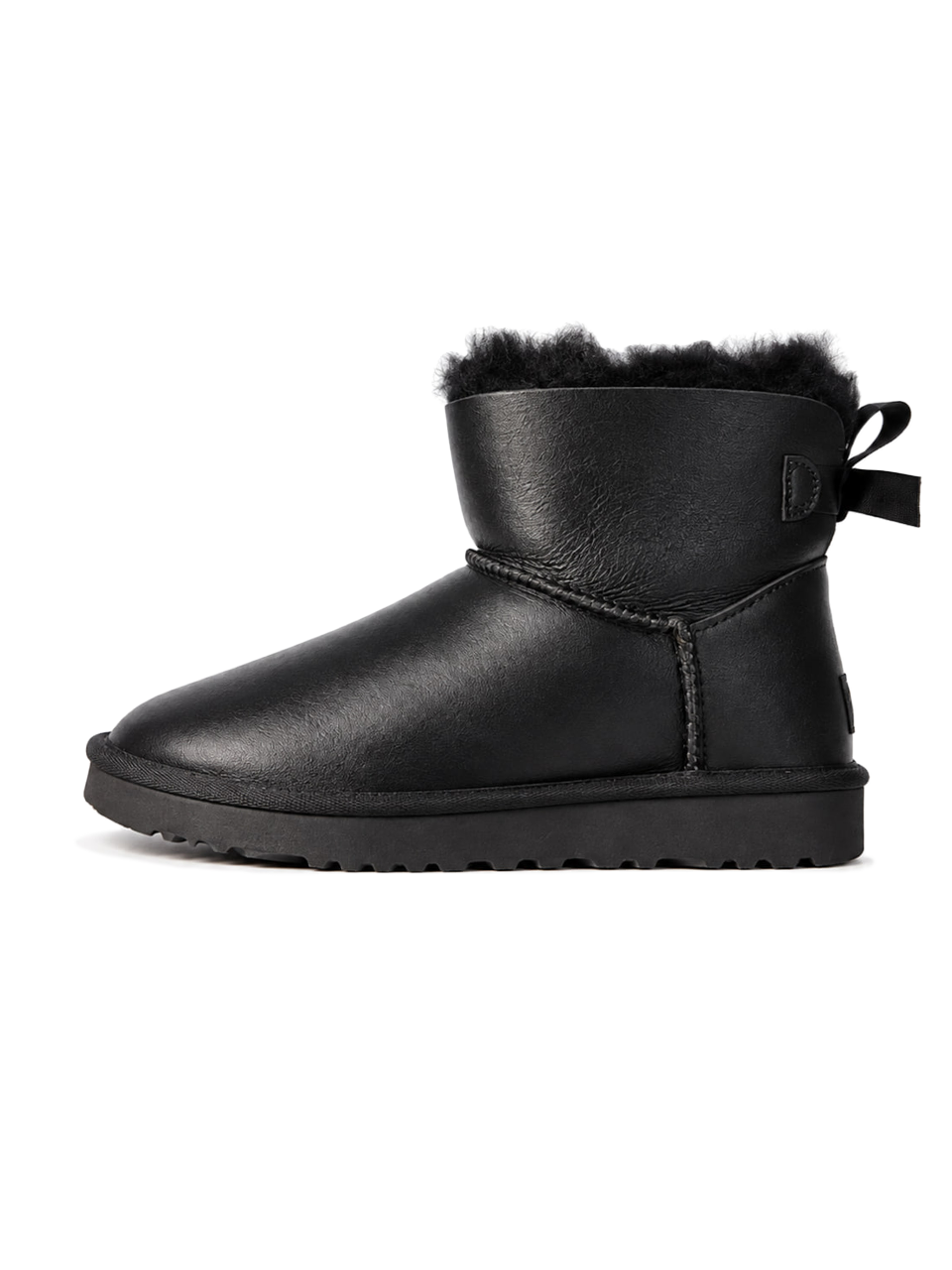 UGG Bailey Bow Mini Leather Black