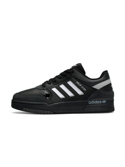 Adidas Drop Step All Black White