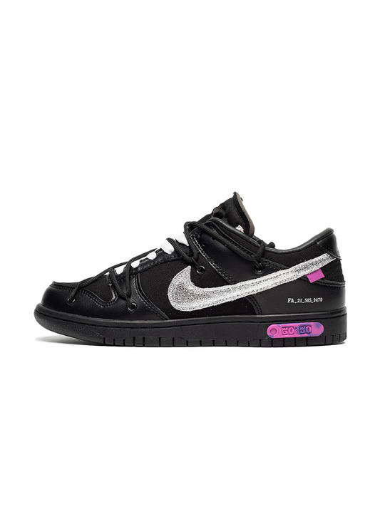 Nike Low Dunk x Off-white 50/50 Black Purple