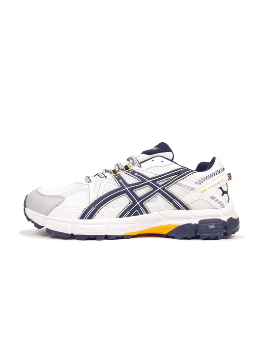 Asics Gel-Kahana 8 White Navy BIG SIZE (Великан)