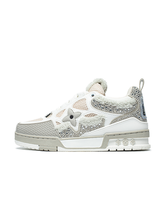 Louis Vuitton 1854 Trainer Grey White Swarovski Monogram