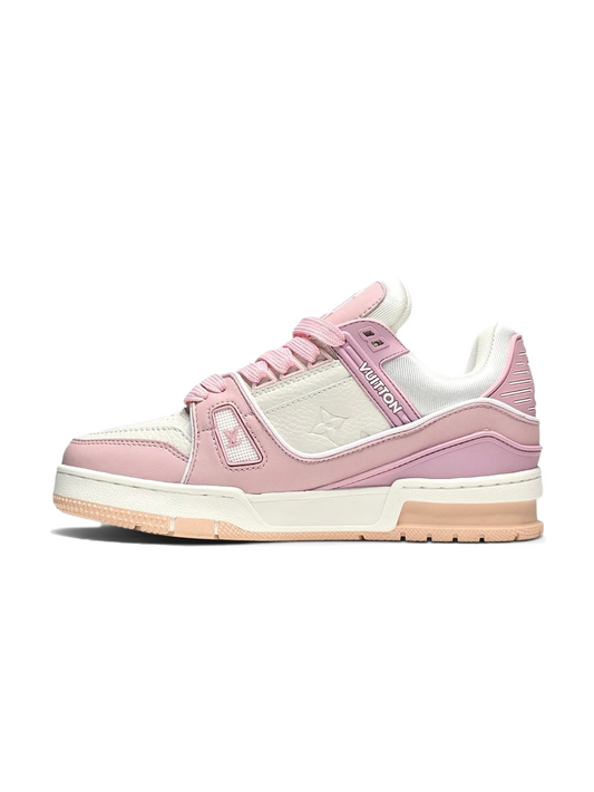 Louis Vuitton Trainer White Pink
