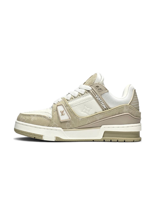 Louis Vuitton Trainer Beige White