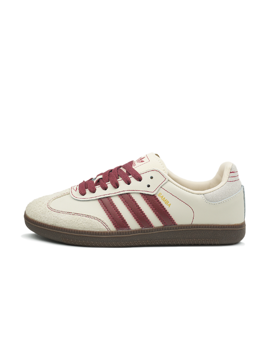 Adidas Samba OG Wonder White Maroon