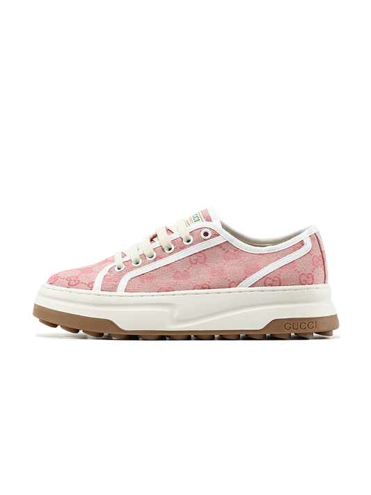 Gucci GG Platform Canvas Sneakers Pink