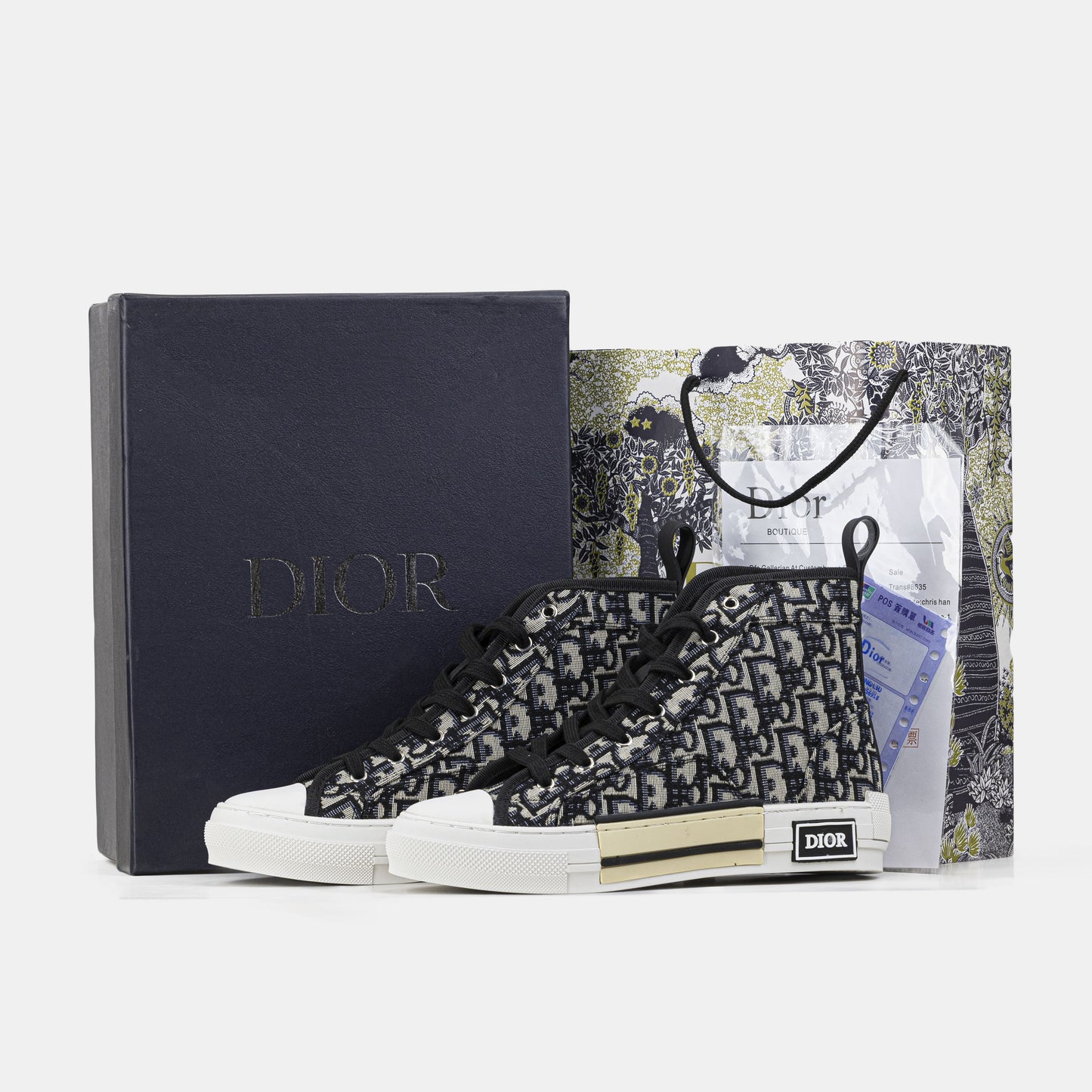 Christian Dior B23 High-Top Grey Black