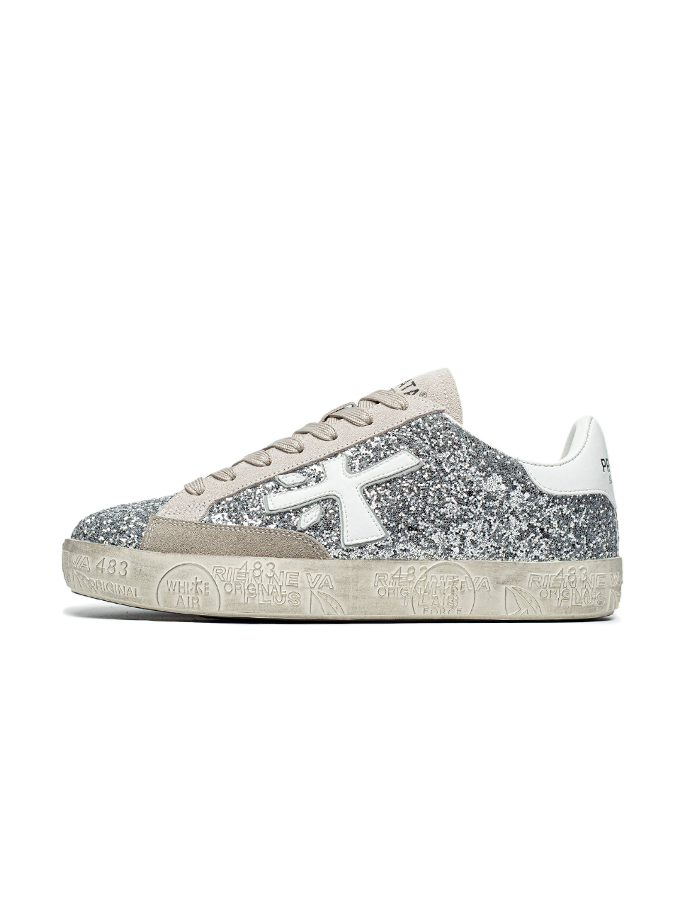Premiata Stevend 6660 Glitter Silver White