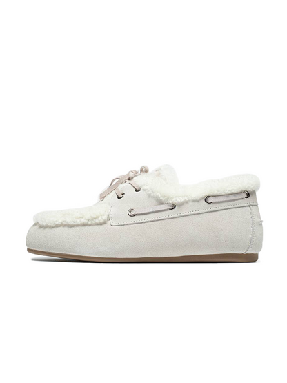 Miu Miu Loafers Winter Light Grey