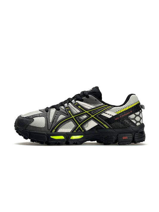 ASICS Gel-Kahana 8 Grey White Black Neon Lines