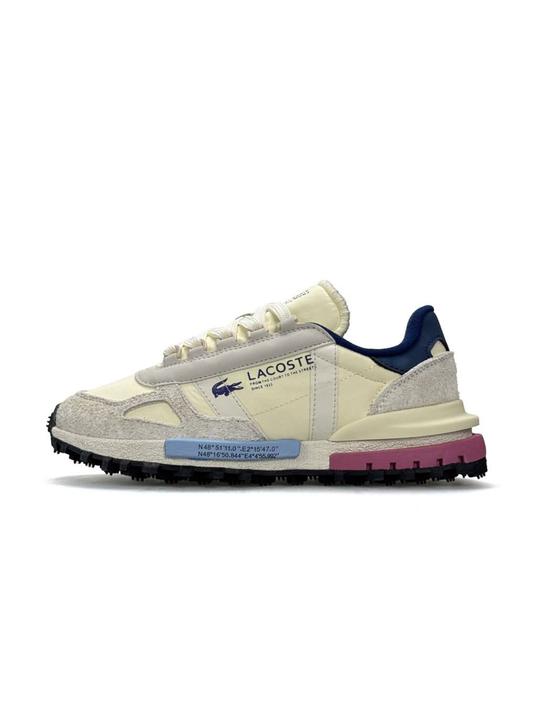 Lacoste Elite Active Beige Grey Pink