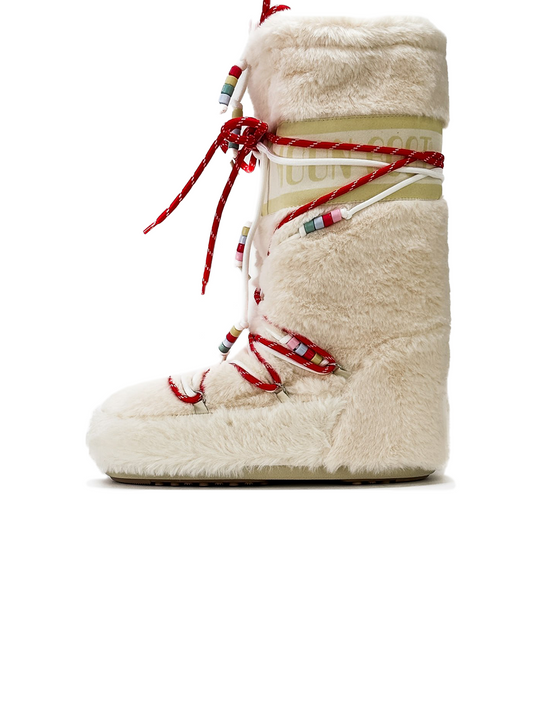 Moon Boot Icon Faux Fur Bead