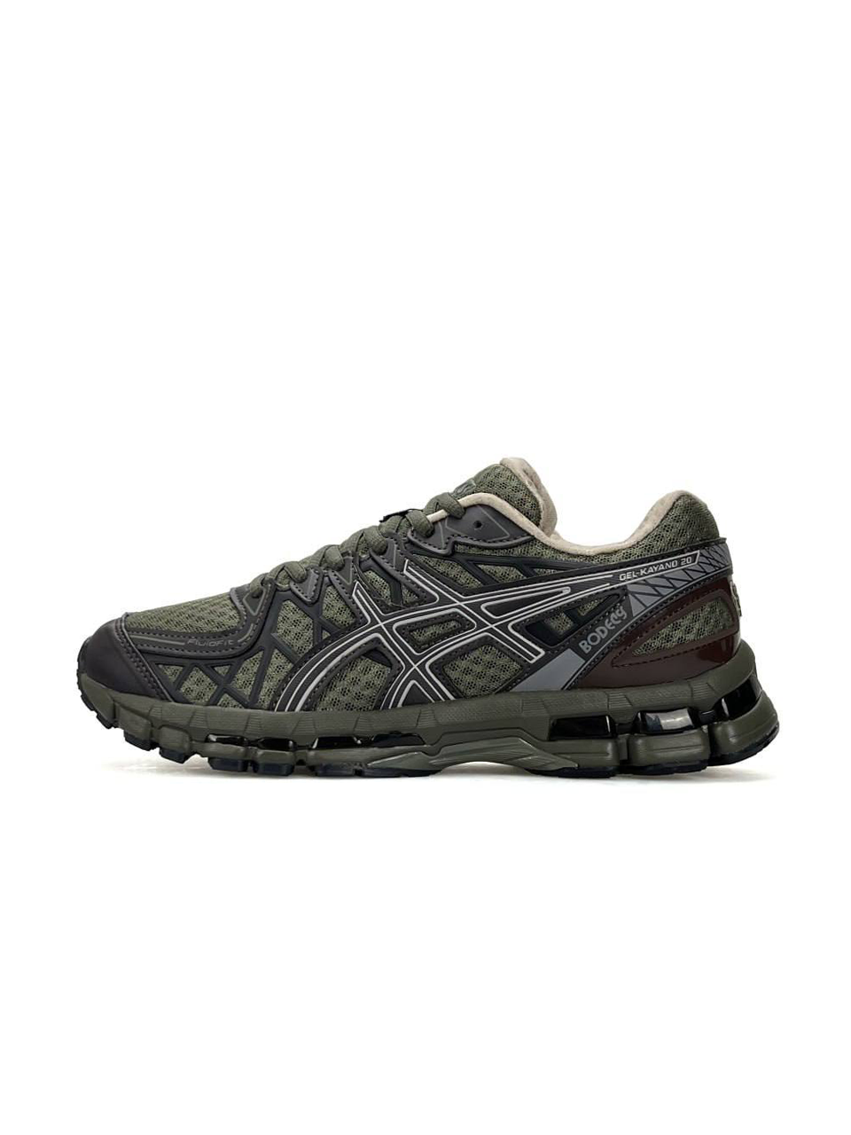 Asics Gel-Kayano 20 Obsidian Green Moss Brown