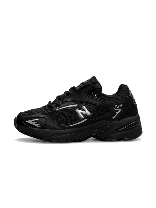 New Balance 725 All Black Silver