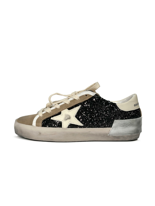 Golden Goose Superstar GGDB STAR Black Sparkles Brown