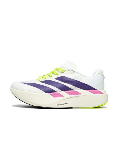 Adidas Adizero Evo SL Cloud White / Collegiate Purple / Lime Bur
