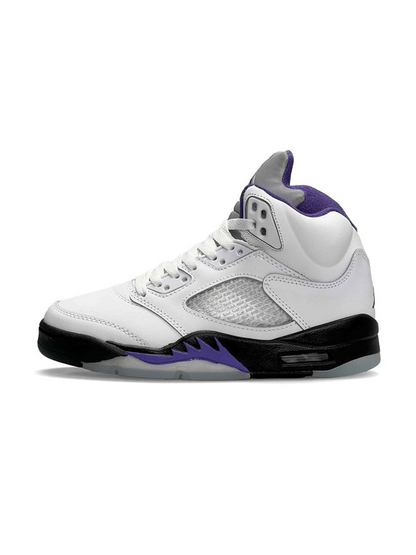 Nike Air Jordan 5 Retro White Black Purple