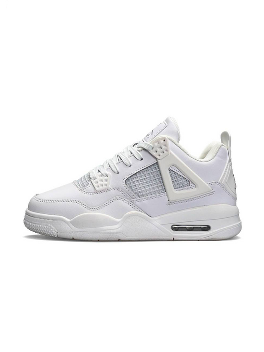 Nike Air Jordan 4 Retro All White Fur