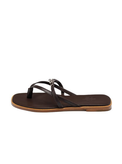 Hermes Miss Sandal Chocolate