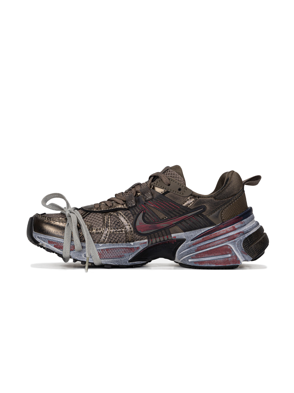 Nike V2K Runtekk Mink Brown Custom