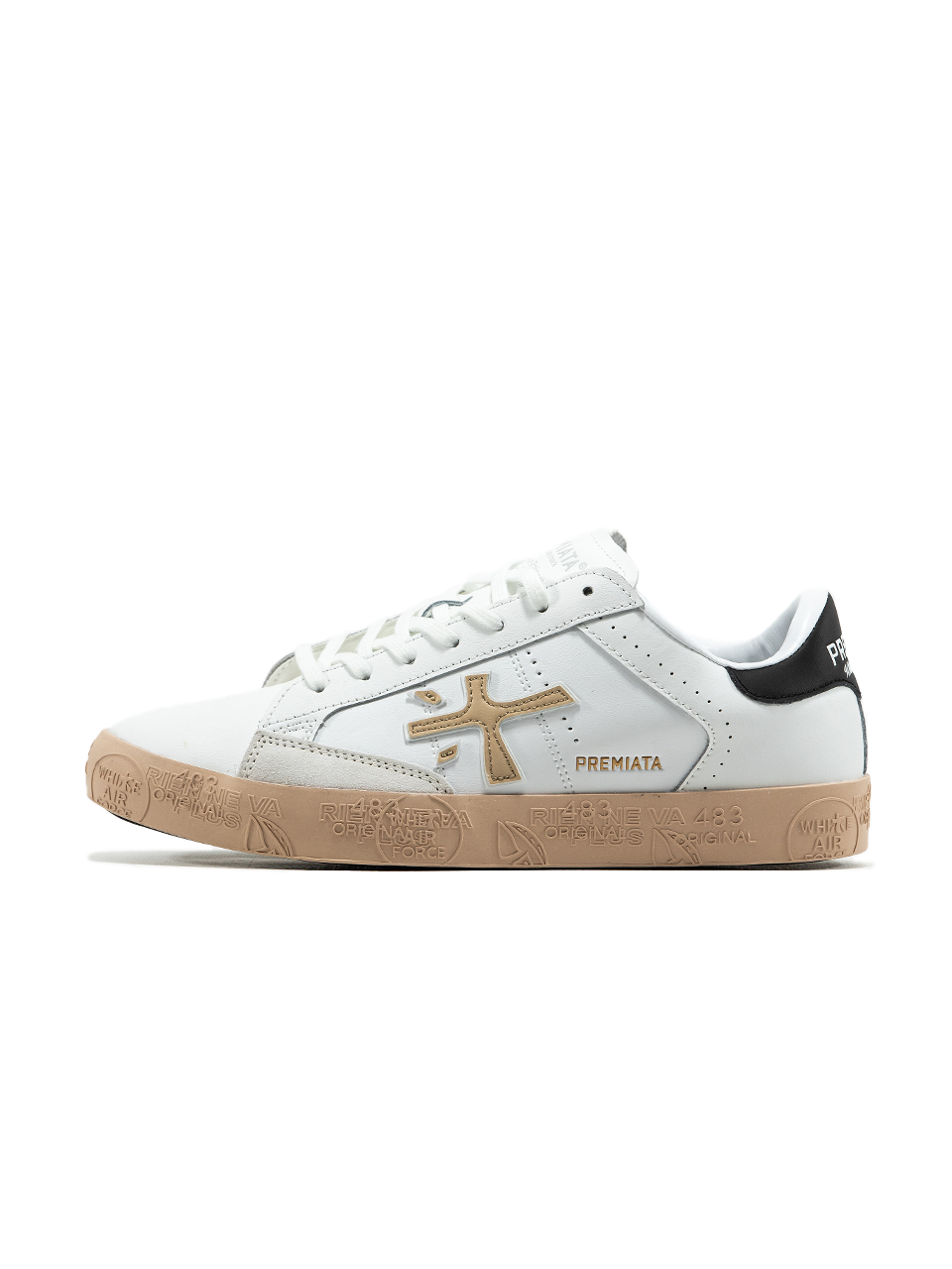 Premiata Steven White Beige