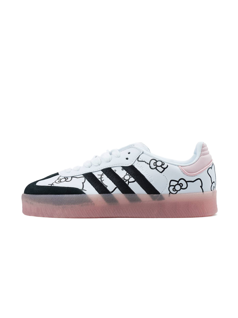 Adidas Samba XLG x Hello Kitty White Pink Black Platform