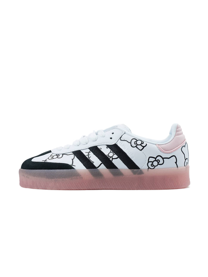 Adidas Samba XLG x Hello Kitty White Pink Black Platform