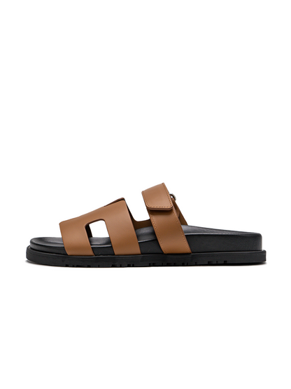 Hermes Chypre Sandals Naturel Calfskin