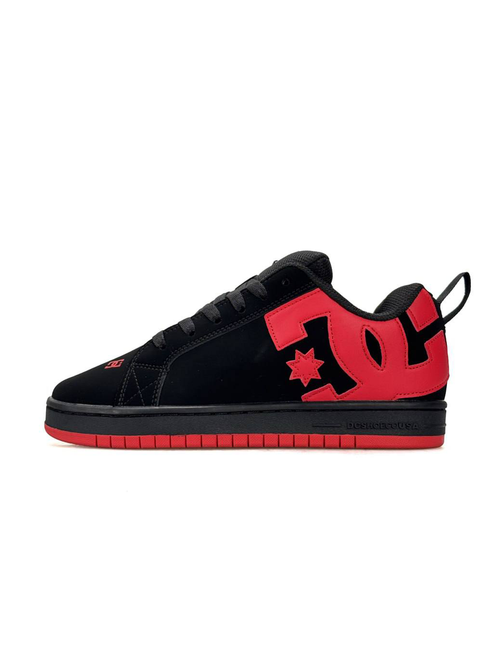 DC Shoes Court Graffik Red on Black