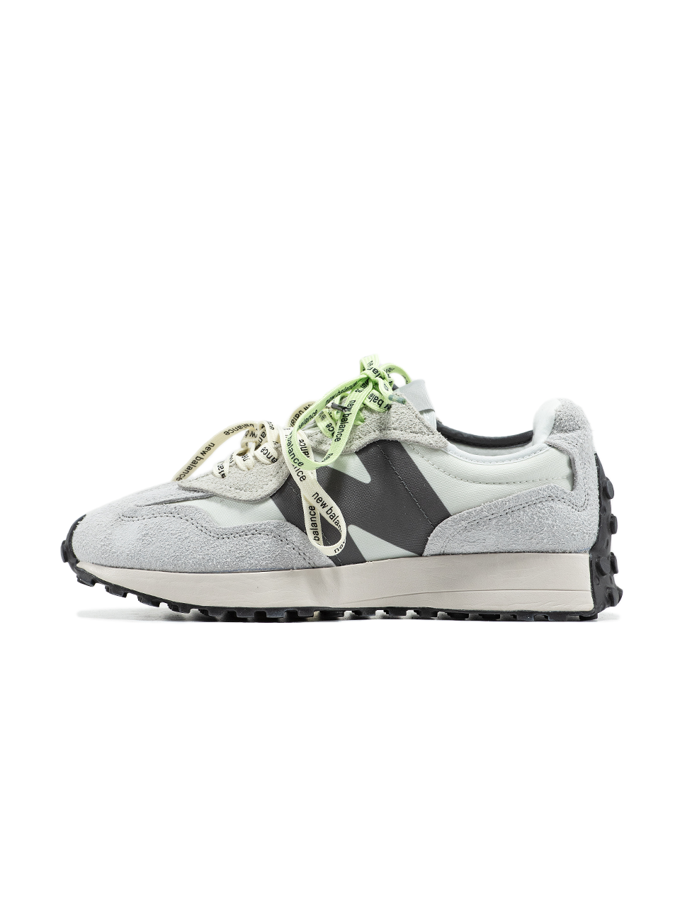 New Balance 327 Grey 2 Shades | Grey Extreme Laces