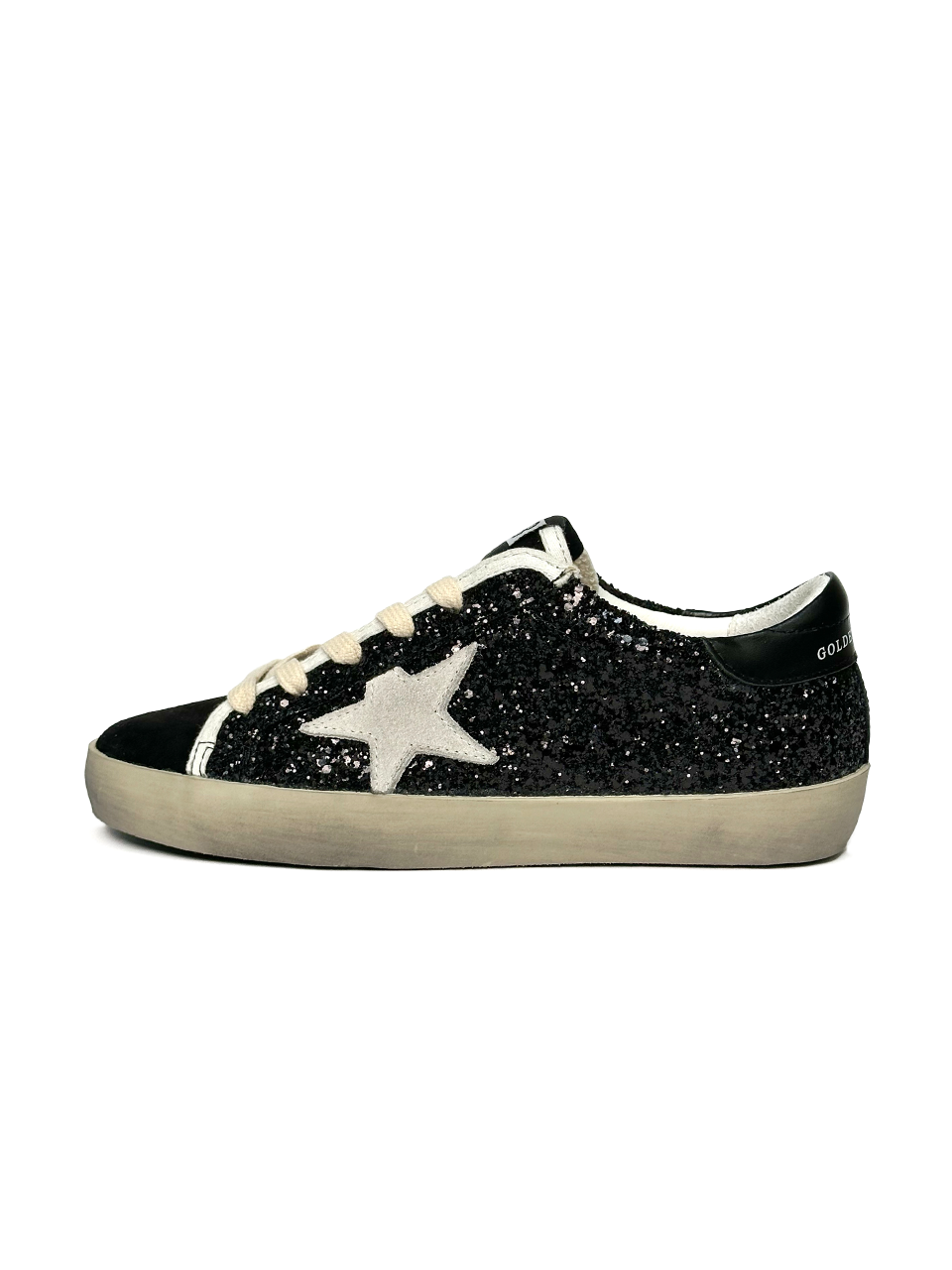 Golden Goose Superstar Black Sparkles