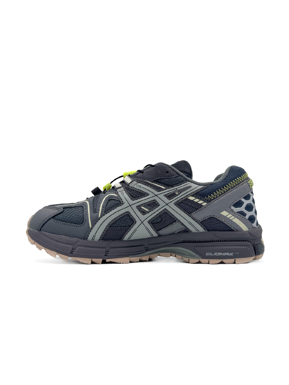 Asics Gel-Kahana 8 Black Grey Green Fur (хутро)