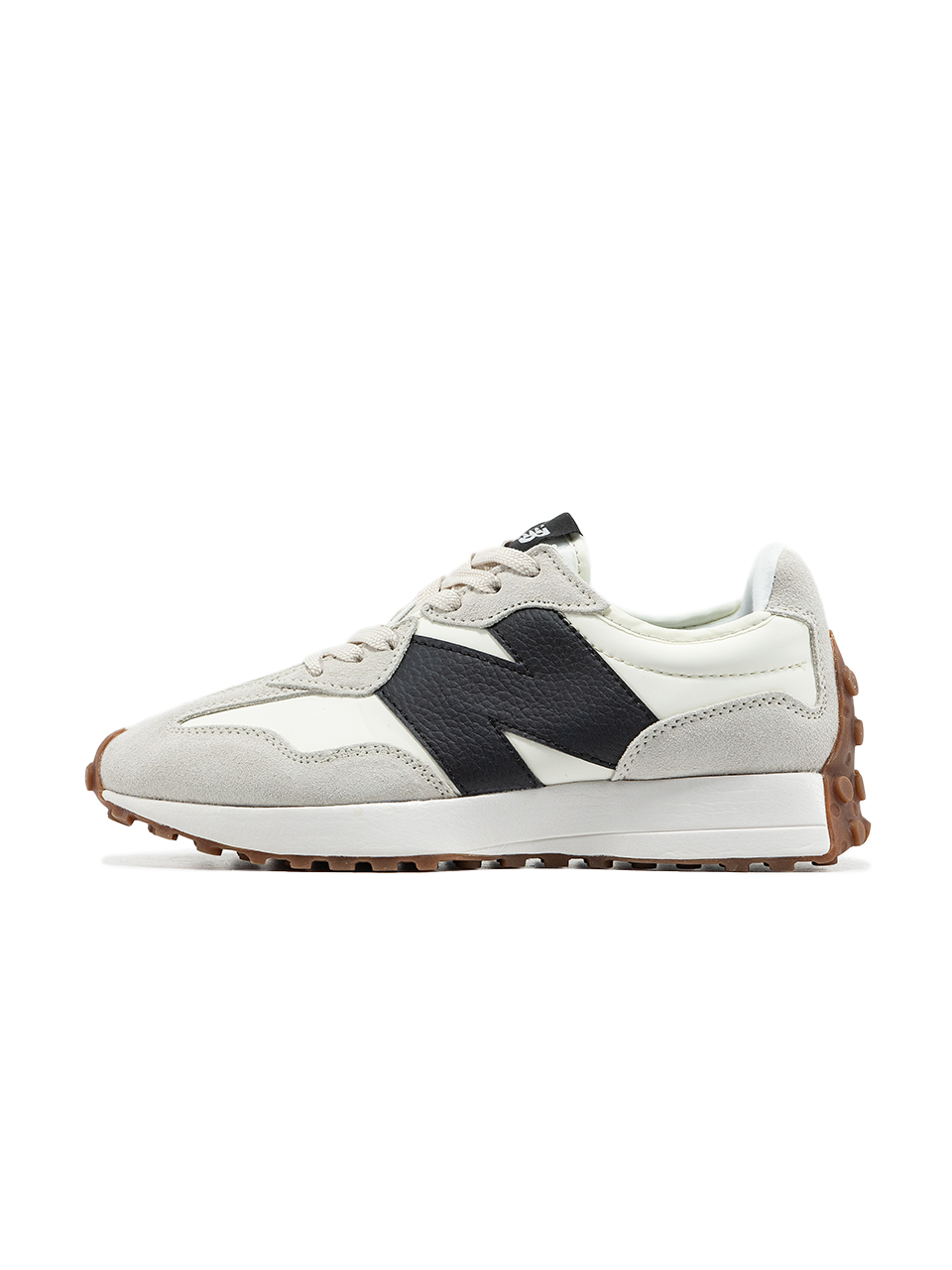 New Balance 327 Beige Black Logo
