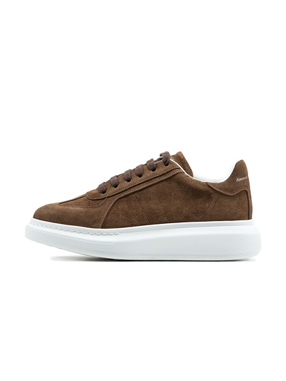 Alexander McQueen Brown White Suede
