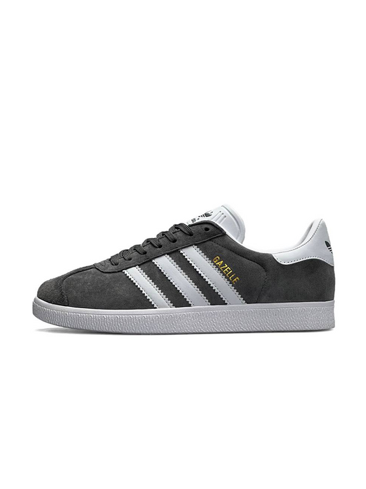 Adidas Gazelle Gray White Stripes