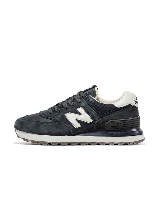 New Balance 574 Grey White Logo