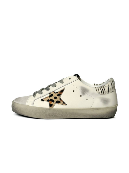 Golden Goose Superstar GGDB White Zoo Print