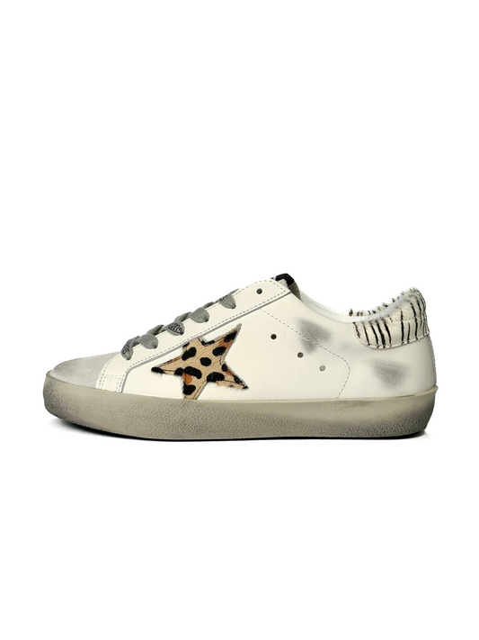 Golden Goose Superstar GGDB White Zoo Print
